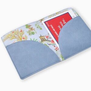 Oh My Mahjong Periwinkle Blue Card Holder Brand New!